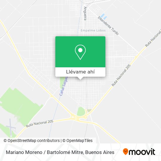 Mapa de Mariano Moreno / Bartolomé Mitre