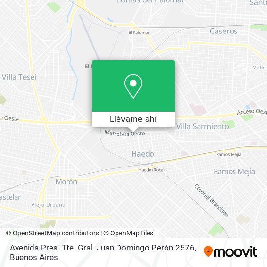 Mapa de Avenida Pres. Tte. Gral. Juan Domingo Perón 2576