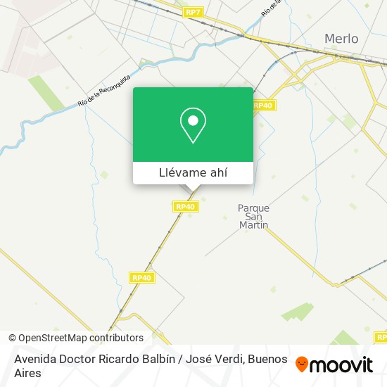 Mapa de Avenida Doctor Ricardo Balbín / José Verdi