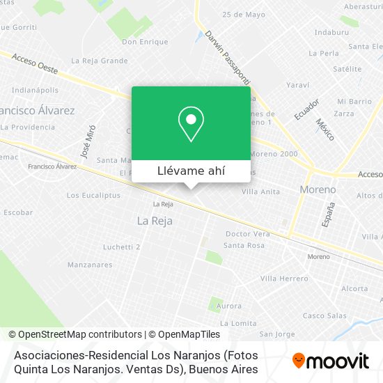 Mapa de Asociaciones-Residencial Los Naranjos (Fotos Quinta Los Naranjos. Ventas Ds)