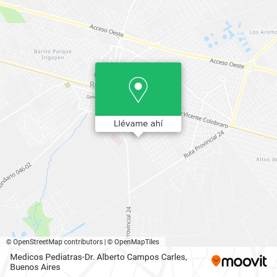 Mapa de Medicos Pediatras-Dr. Alberto Campos Carles