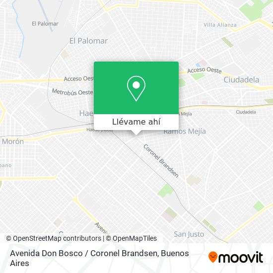 Mapa de Avenida Don Bosco / Coronel Brandsen