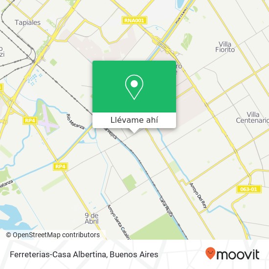 Mapa de Ferreterias-Casa Albertina