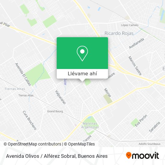 Mapa de Avenida Olivos / Alférez Sobral
