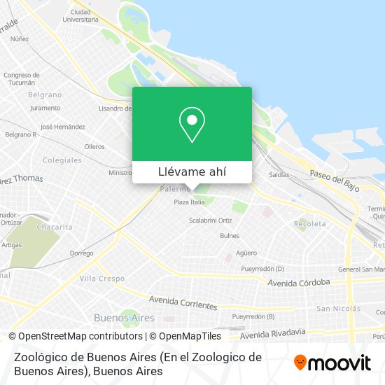 Mapa de Zoológico de Buenos Aires (En el Zoologico de Buenos Aires)