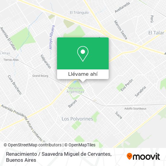 Mapa de Renacimiento / Saavedra Miguel de Cervantes