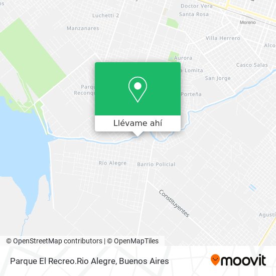 Mapa de Parque El Recreo.Rio Alegre