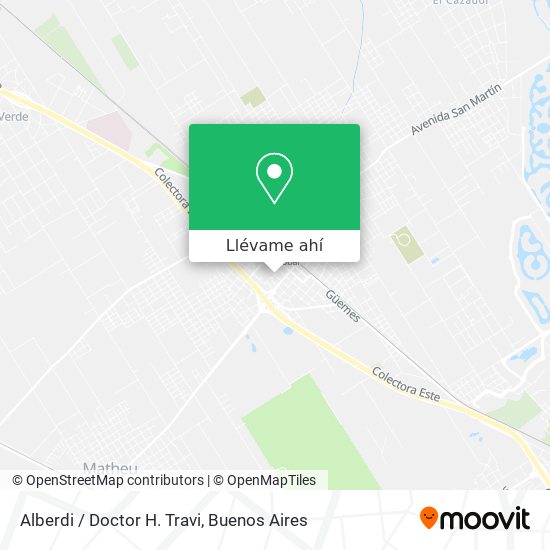 Mapa de Alberdi / Doctor H. Travi