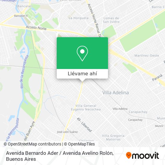 Mapa de Avenida Bernardo Ader / Avenida Avelino Rolón