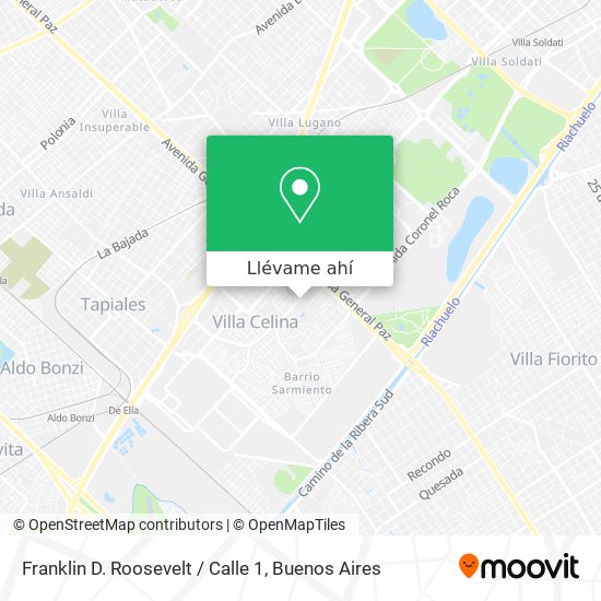 Mapa de Franklin D. Roosevelt / Calle 1