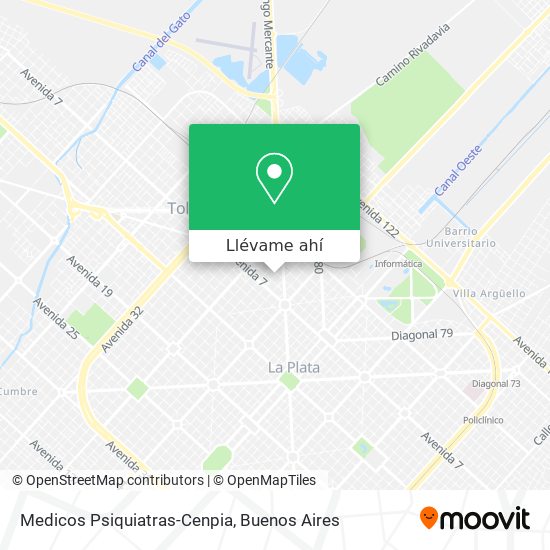 Mapa de Medicos Psiquiatras-Cenpia