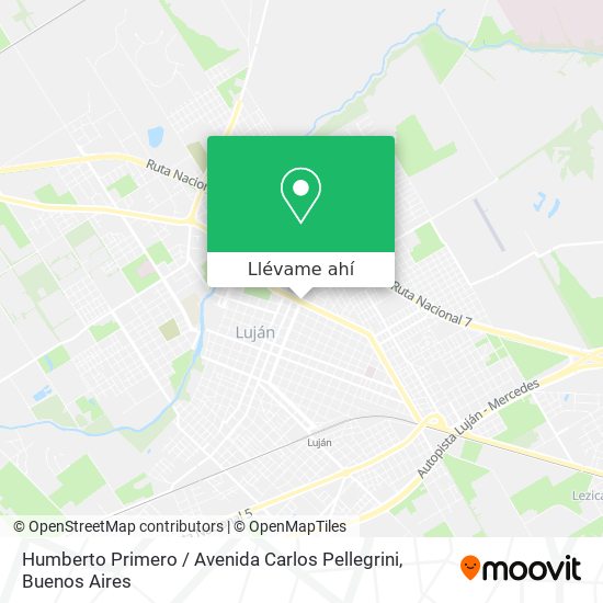Mapa de Humberto Primero / Avenida Carlos Pellegrini