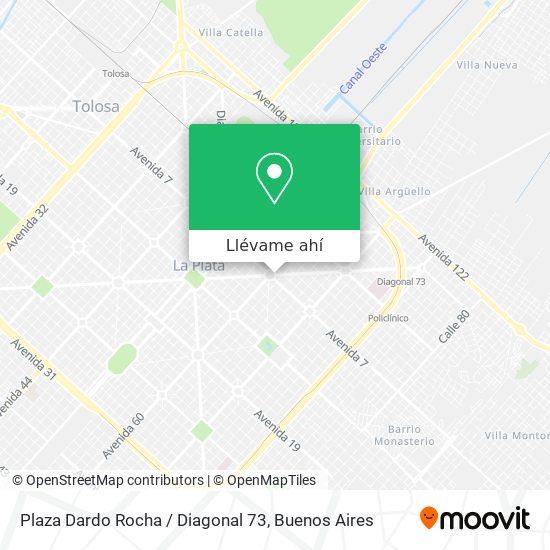 Mapa de Plaza Dardo Rocha / Diagonal 73