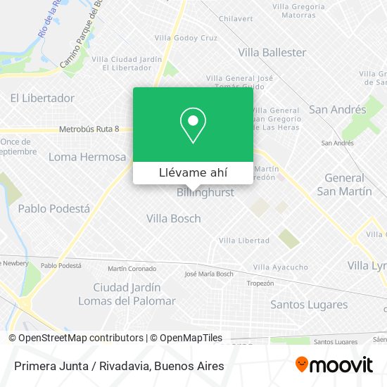 Mapa de Primera Junta / Rivadavia