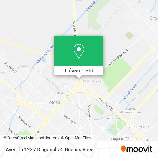 Mapa de Avenida 122 / Diagonal 74