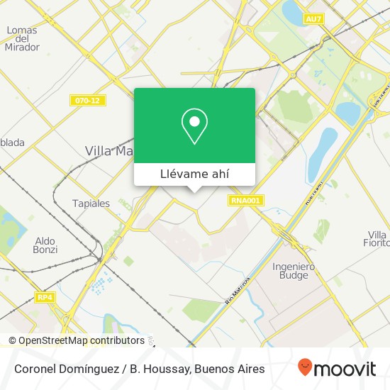 Mapa de Coronel Domínguez / B. Houssay