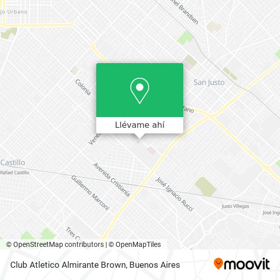 Mapa de Club Atletico Almirante Brown