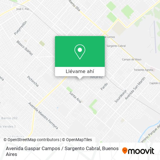 Mapa de Avenida Gaspar Campos / Sargento Cabral