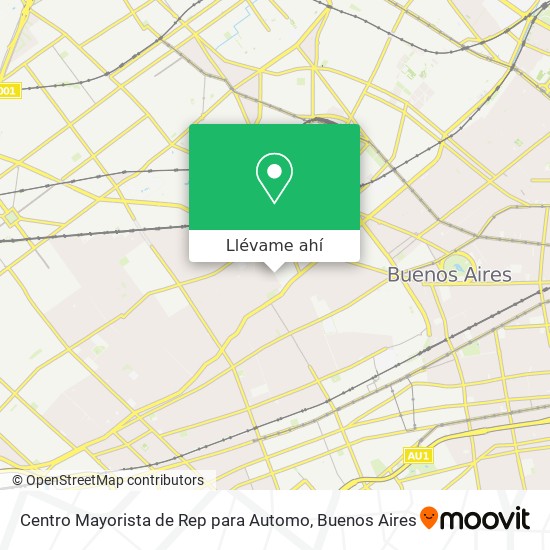 Mapa de Centro Mayorista de Rep para Automo
