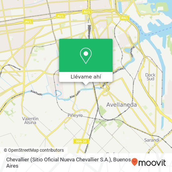 Mapa de Chevallier (Sitio Oficial Nueva Chevallier S.A.)