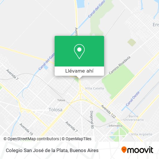 Mapa de Colegio San José de la Plata