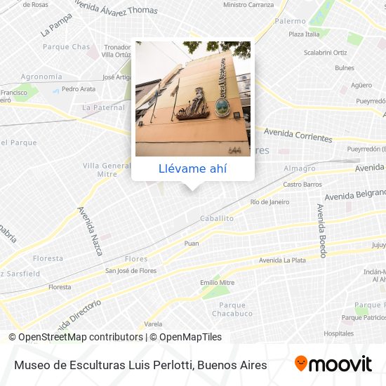 Mapa de Museo de Esculturas Luis Perlotti