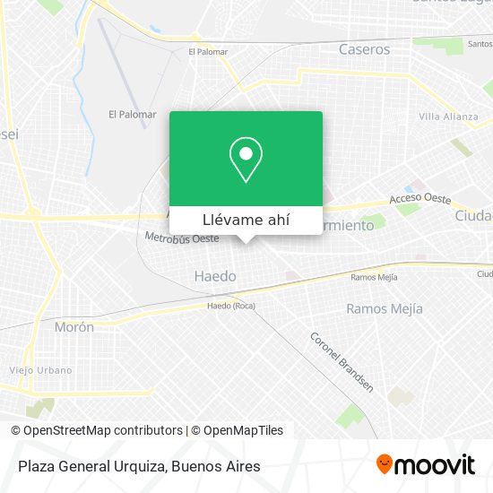 Mapa de Plaza General Urquiza