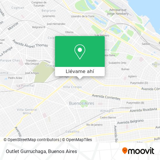 Mapa de Outlet Gurruchaga