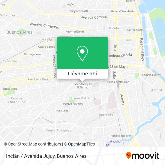 Mapa de Inclán / Avenida Jujuy