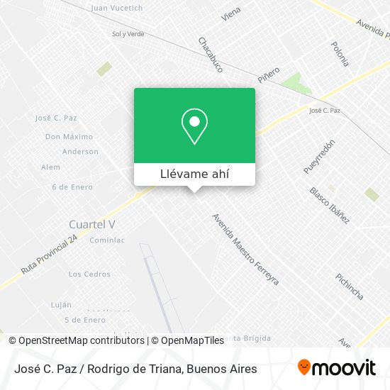 Mapa de José C. Paz / Rodrigo de Triana