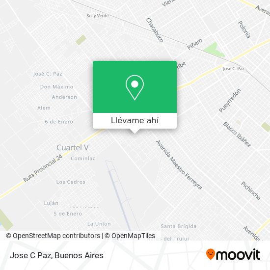 Mapa de Jose C Paz