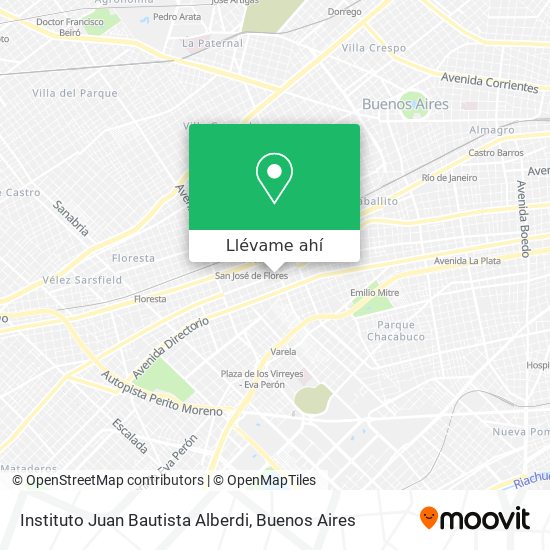 Mapa de Instituto Juan Bautista Alberdi