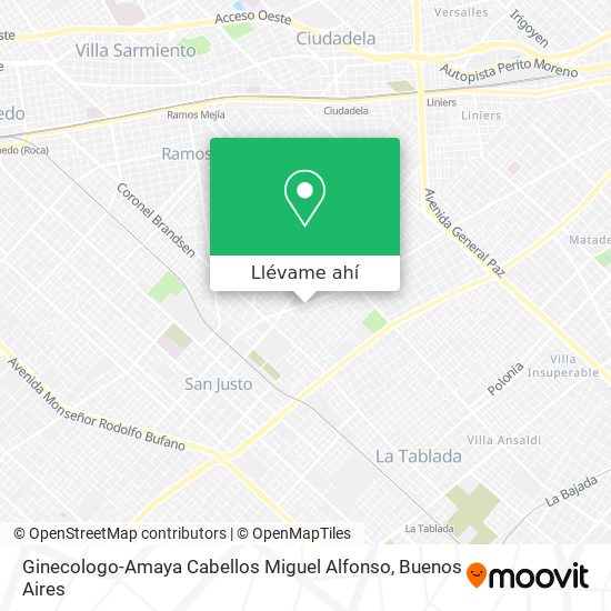 Mapa de Ginecologo-Amaya Cabellos Miguel Alfonso
