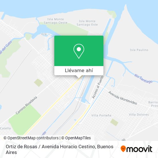 Mapa de Ortiz de Rosas / Avenida Horacio Cestino