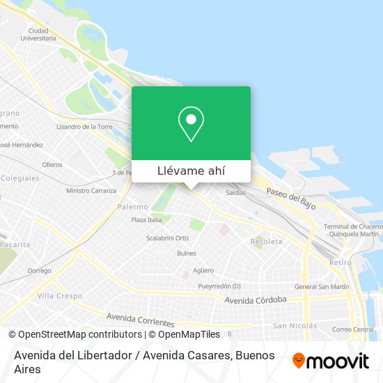 Mapa de Avenida del Libertador / Avenida Casares