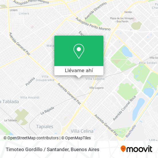 Mapa de Timoteo Gordillo / Santander