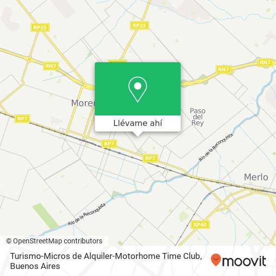 Mapa de Turismo-Micros de Alquiler-Motorhome Time Club