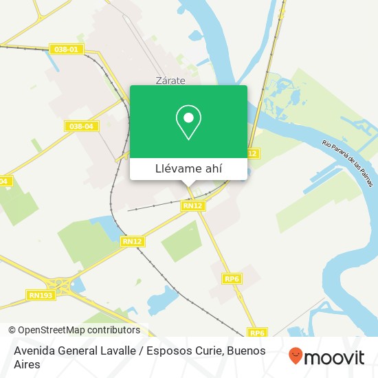 Mapa de Avenida General Lavalle / Esposos Curie