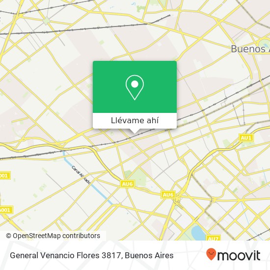 Mapa de General Venancio Flores 3817