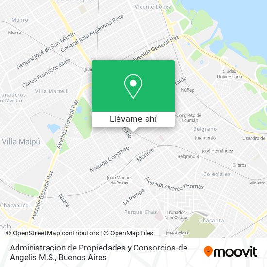 Mapa de Administracion de Propiedades y Consorcios-de Angelis M.S.