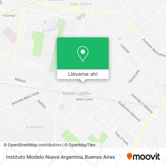 Mapa de Instituto Modelo Nueva Argentina