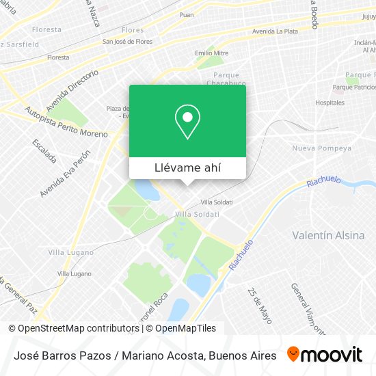 Mapa de José Barros Pazos / Mariano Acosta