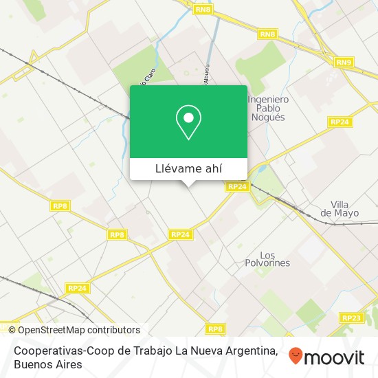 Mapa de Cooperativas-Coop de Trabajo La Nueva Argentina