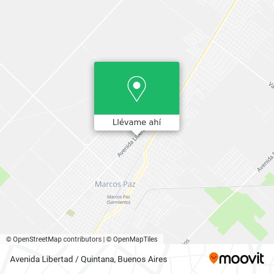 Mapa de Avenida Libertad / Quintana