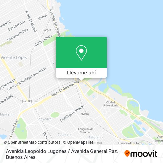 Mapa de Avenida Leopoldo Lugones / Avenida General Paz