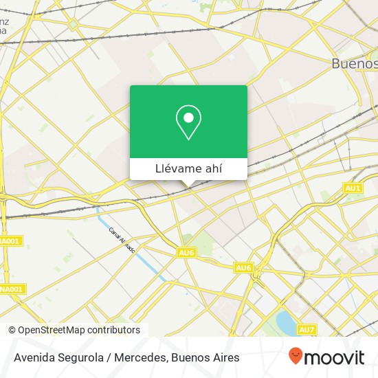 Mapa de Avenida Segurola / Mercedes