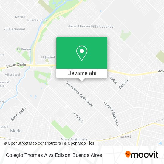 Mapa de Colegio Thomas Alva Edison