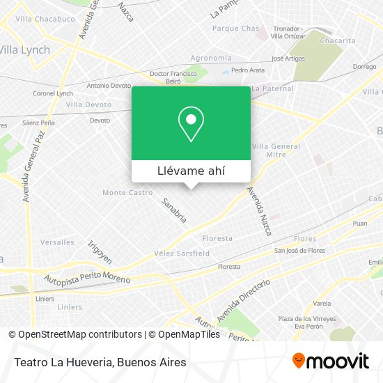 Mapa de Teatro La Hueveria