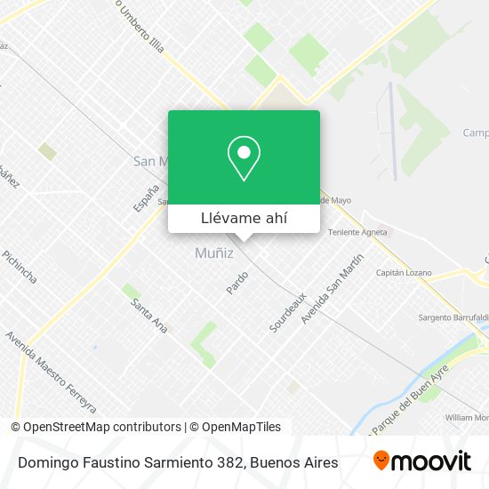 Mapa de Domingo Faustino Sarmiento 382