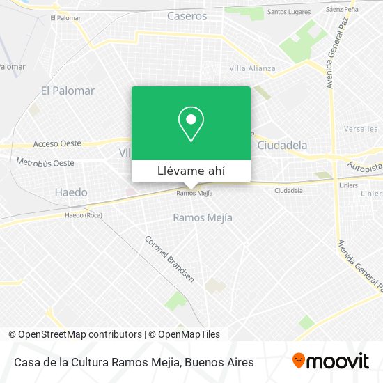 Mapa de Casa de la Cultura Ramos Mejia